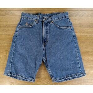 Vintage Levi's 505 Shorts White Tab Made In USA Denim Y2K 90s Skater Size 28